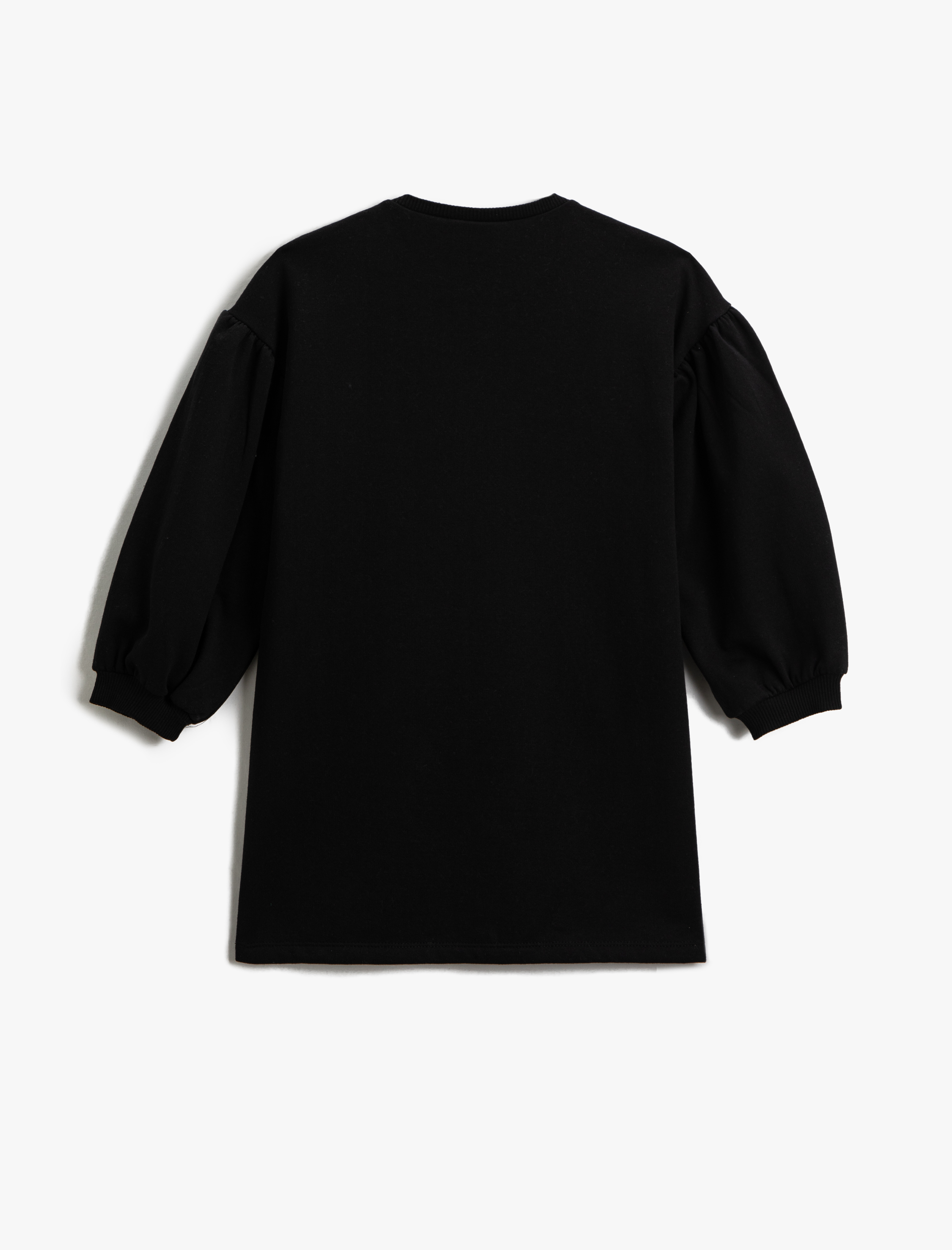 Kız Çocuk Sweat Elbise Minnie Mouse Baskılı Lisanslı Balon Kollu