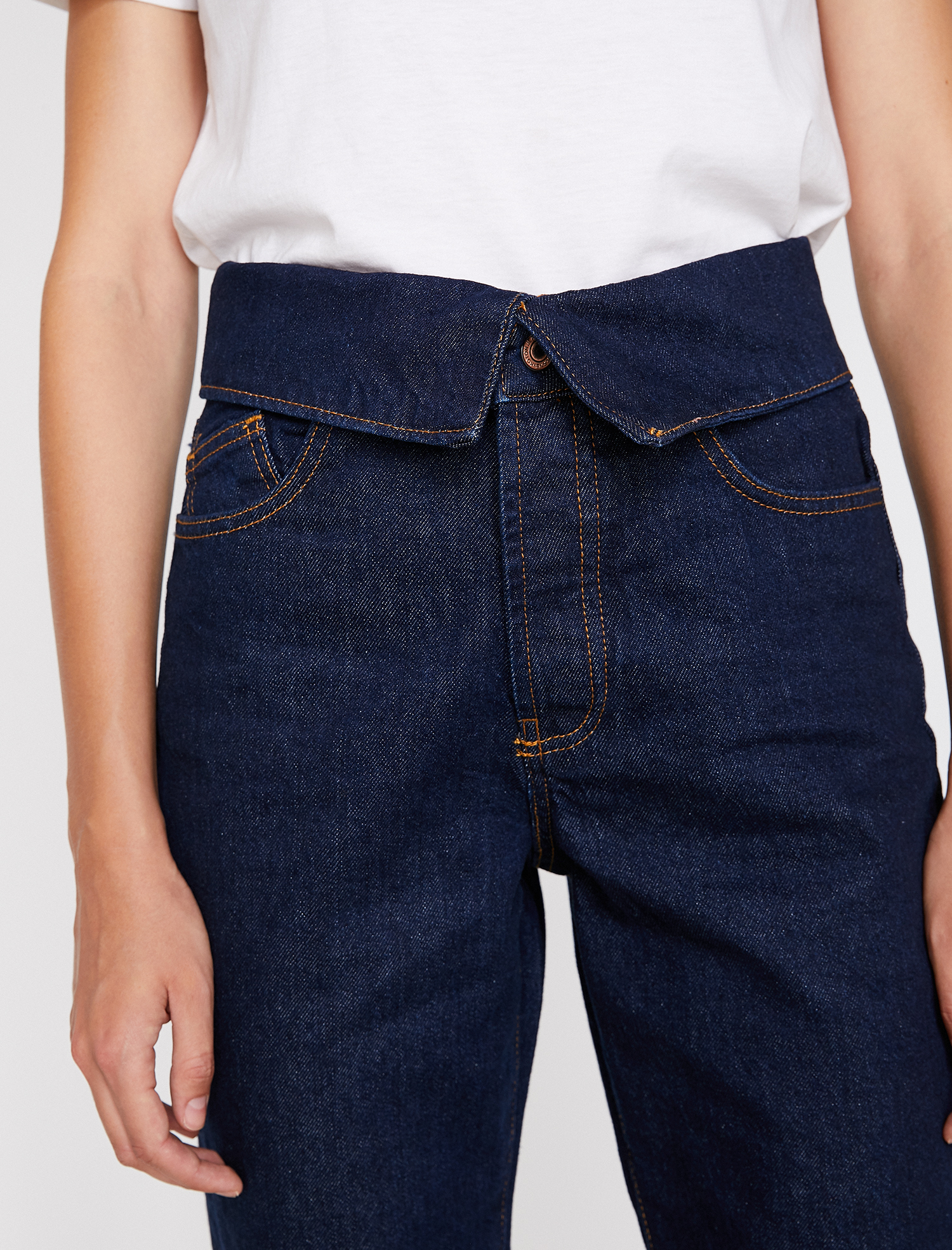   Eve Slim Jean - Yüksek Bel Normal Kesim Hafif Düz Paça Pantolon