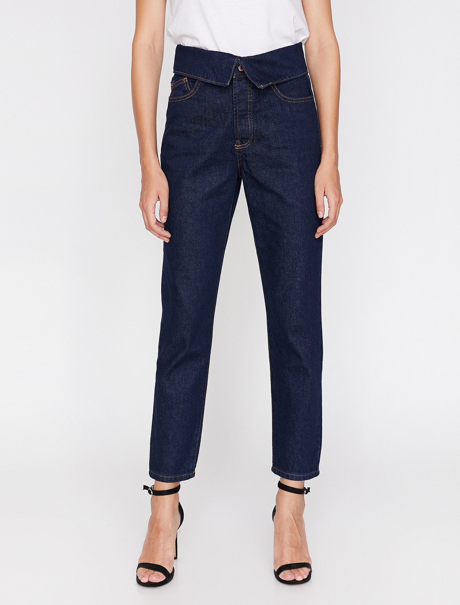   Eve Slim Jean - Yüksek Bel Normal Kesim Hafif Düz Paça Pantolon