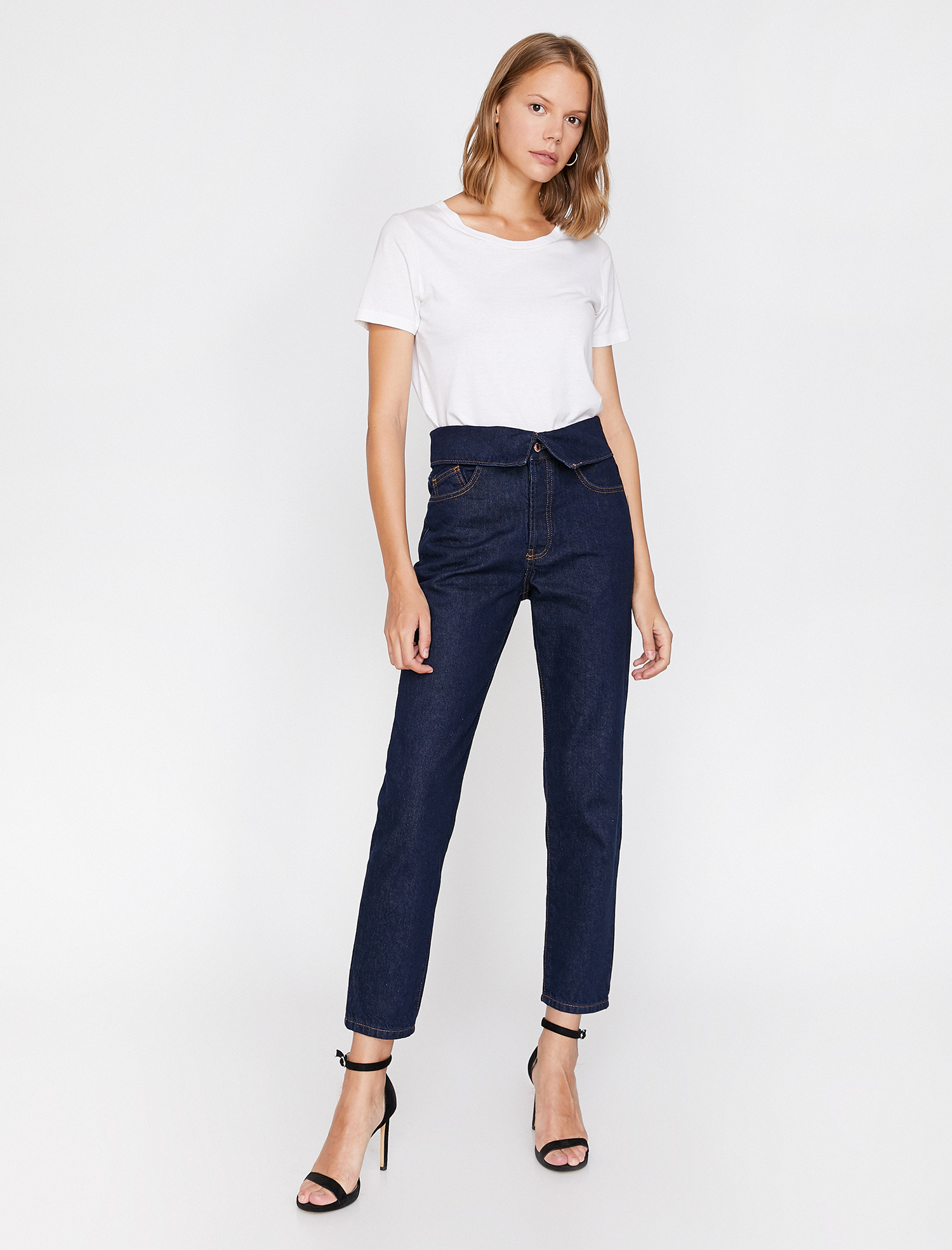   Eve Slim Jean - Yüksek Bel Normal Kesim Hafif Düz Paça Pantolon