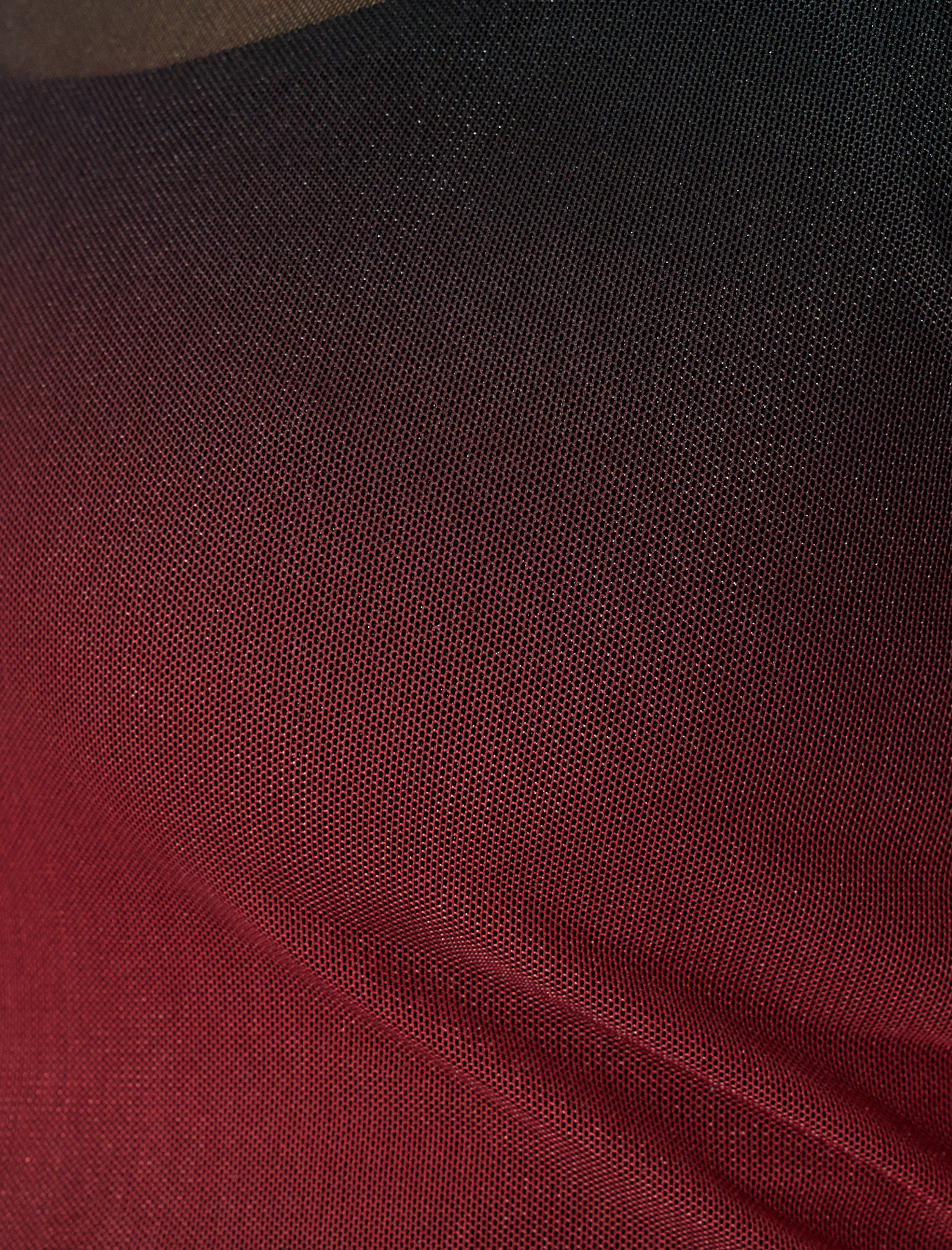 Degrade Uzun Kollu Yuvarlak Yaka Tül Crop Tişört