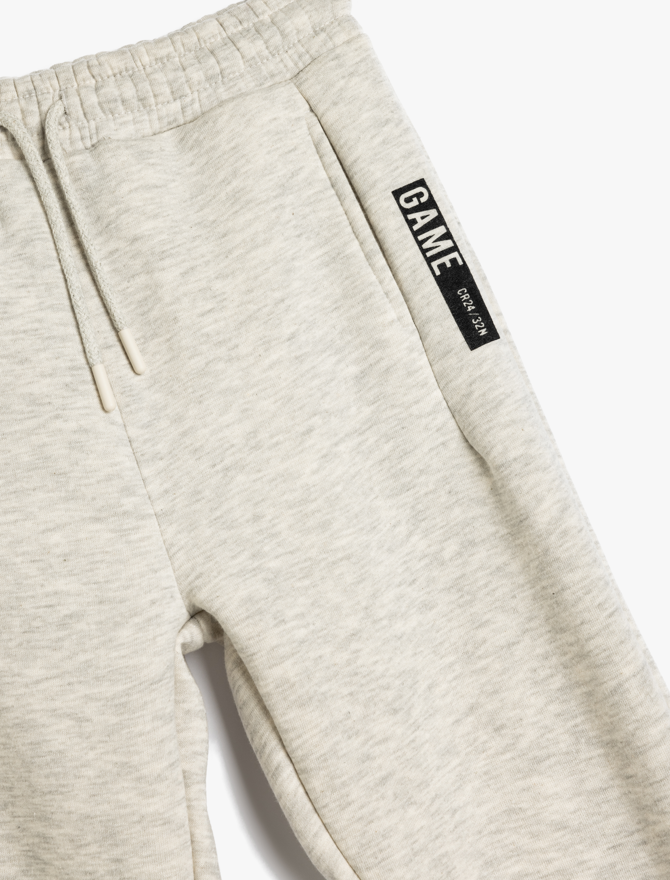  Erkek Çocuk Jogger Eşofman Altı Slogan Baskılı Beli Bağcıklı Cep Detaylı Şardonlu