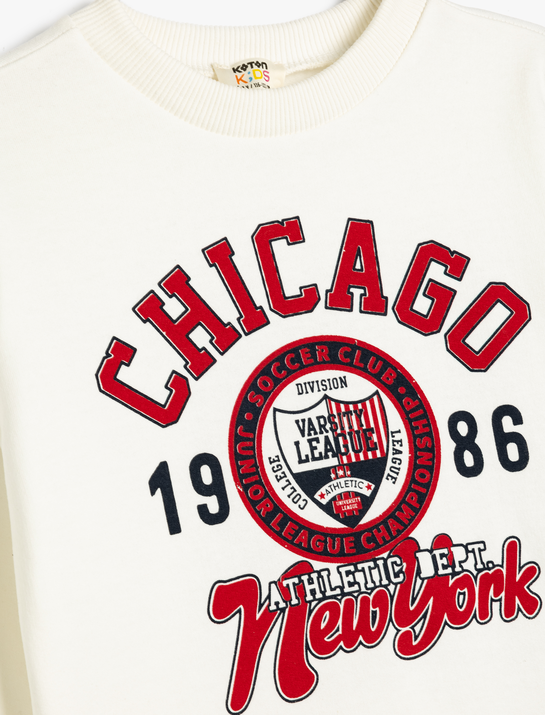  Erkek Çocuk Şardonlu Uzun Kollu Şehir Baskılı Sweatshirt