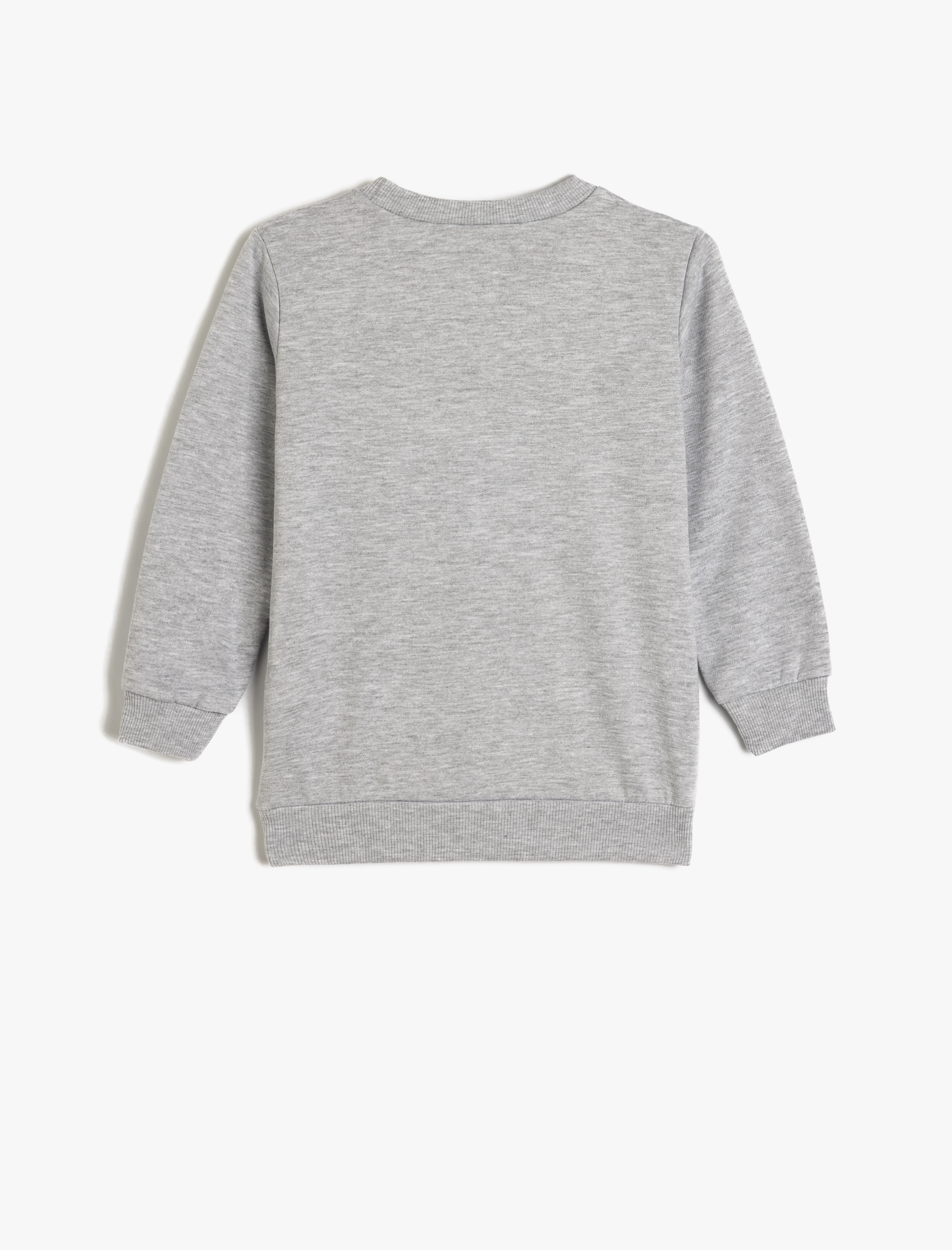 Erkek Çocuk Slogan Baskılı Sweatshirt Bisiklet Yaka Şardonlu