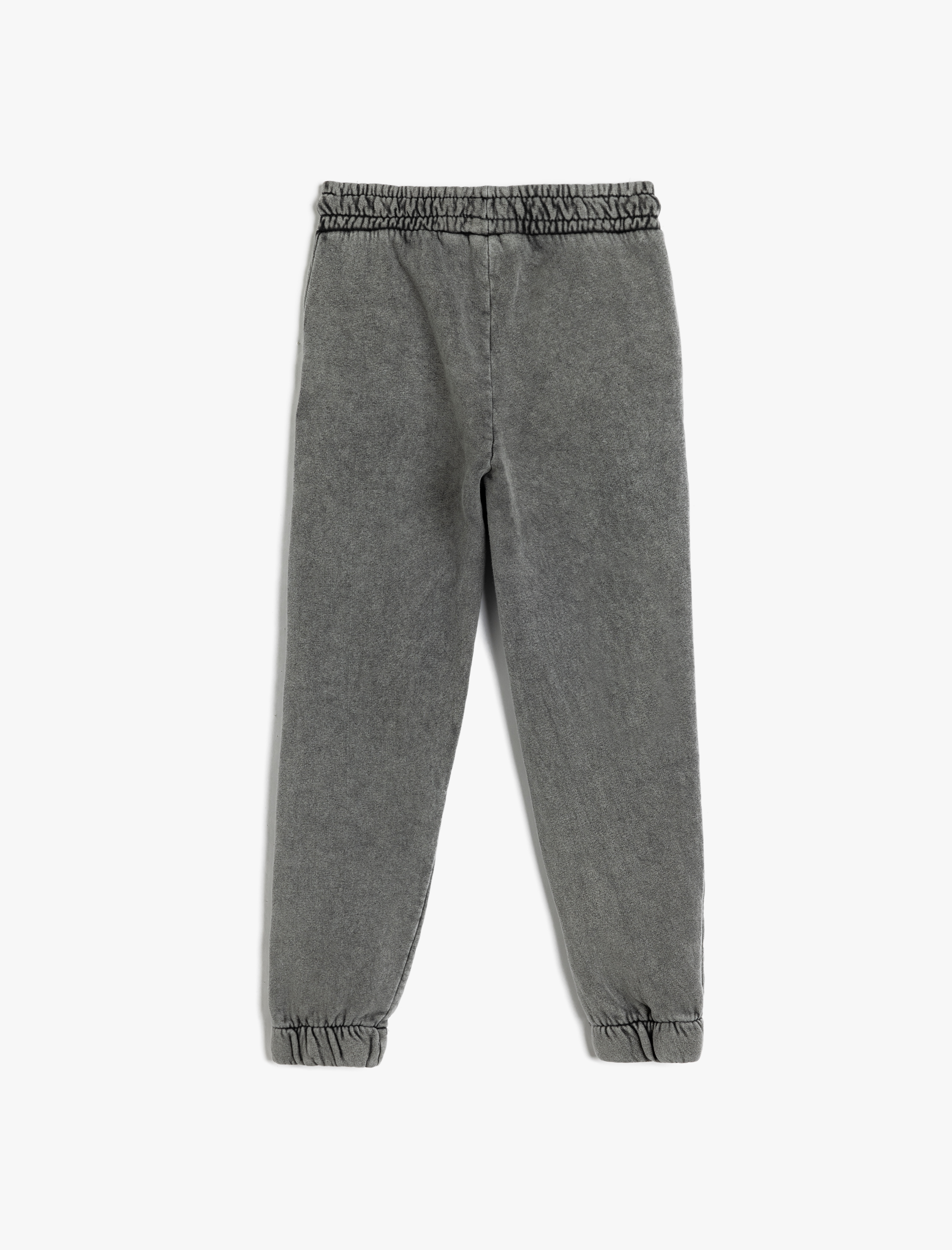  Erkek Çocuk Eşofman Altı Beli Bağcıklı Cep Detaylı Pamuklu Şardonlu