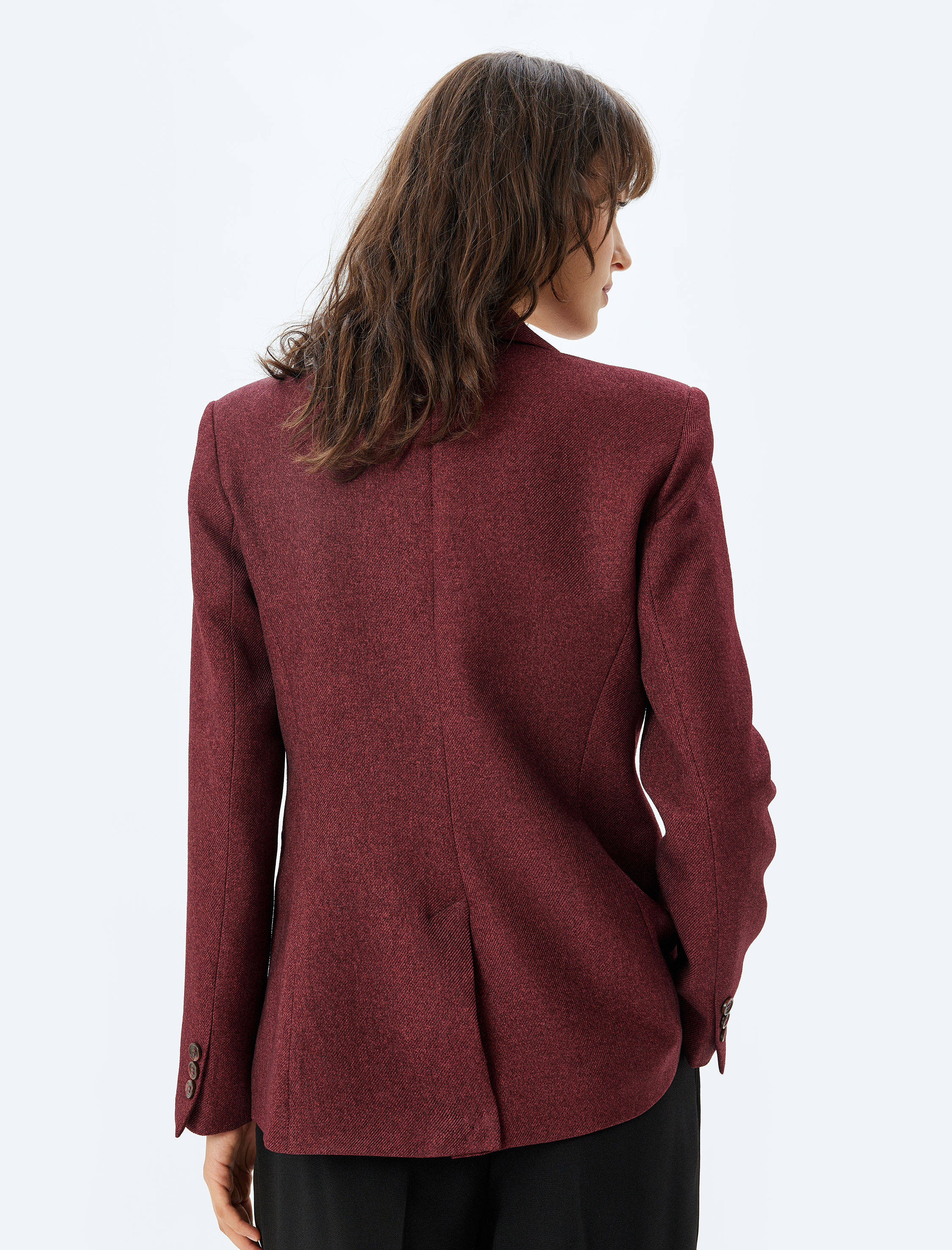   Blazer Ceket Kruvaze Düğmeli