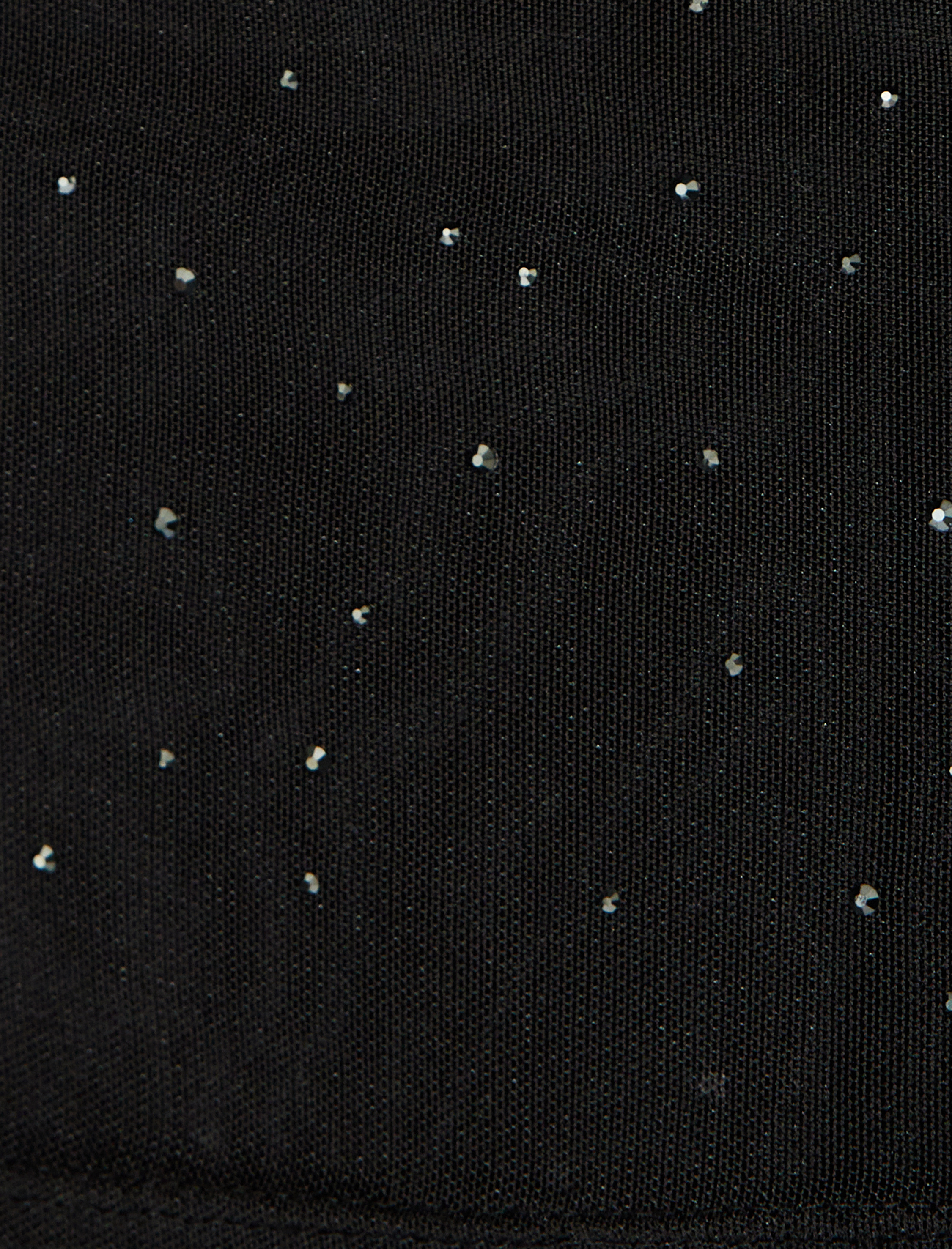   Koton X Zeynep Bastık - Taşlı Transparan Tül Bluz Uzun Kollu Dik Yaka