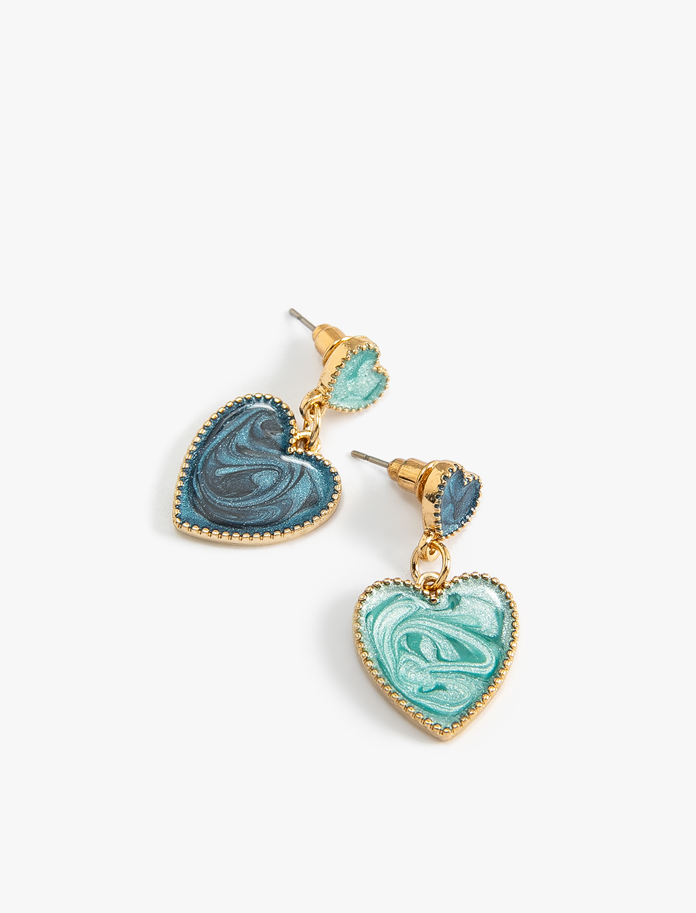  Kadın Kalpli Küpe Sallantılı Çinko Alaşım