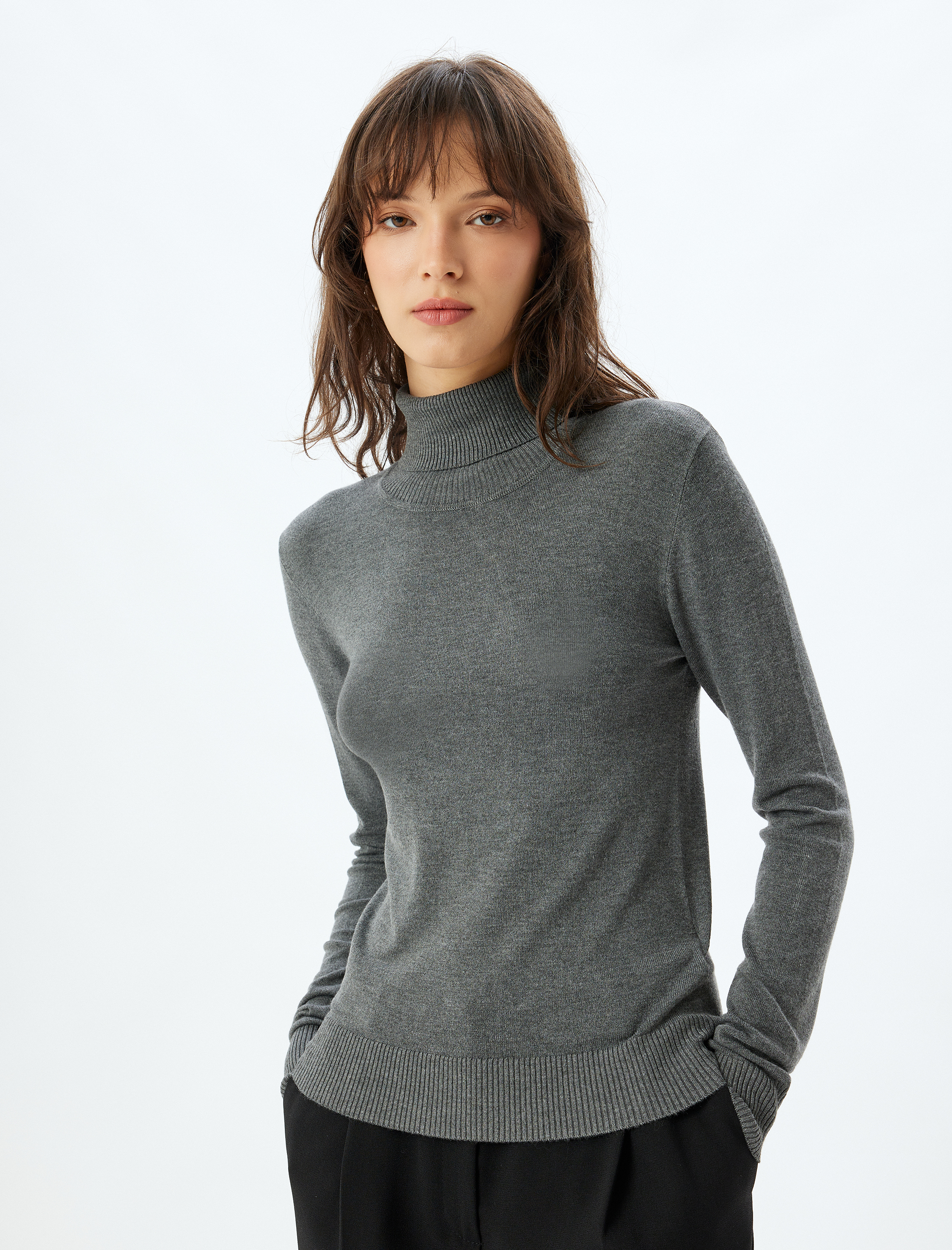   Basic Balıkçı Yaka Triko Kazak