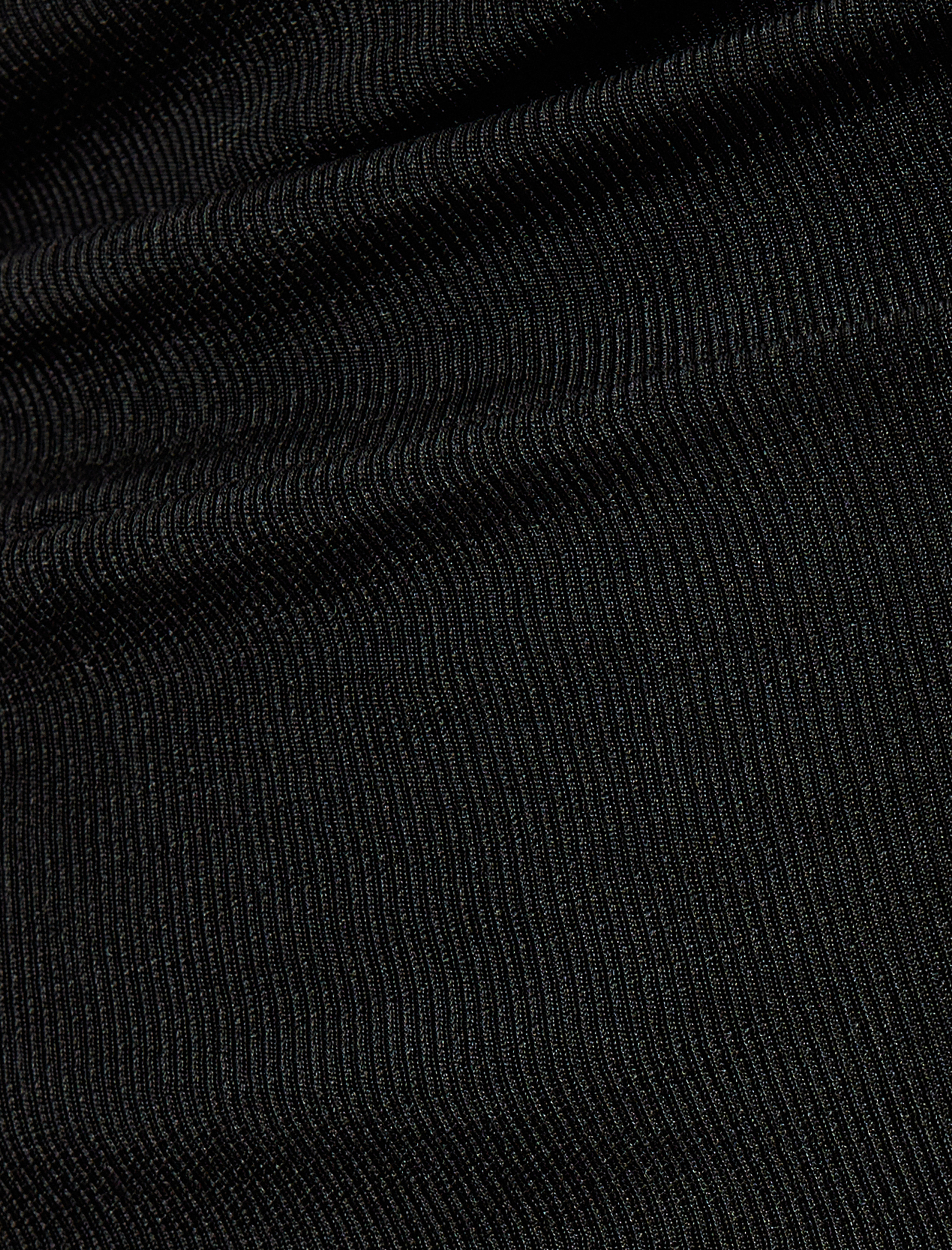 Fitilli Body Drapeli Uzun Kollu Bisiklet Yaka