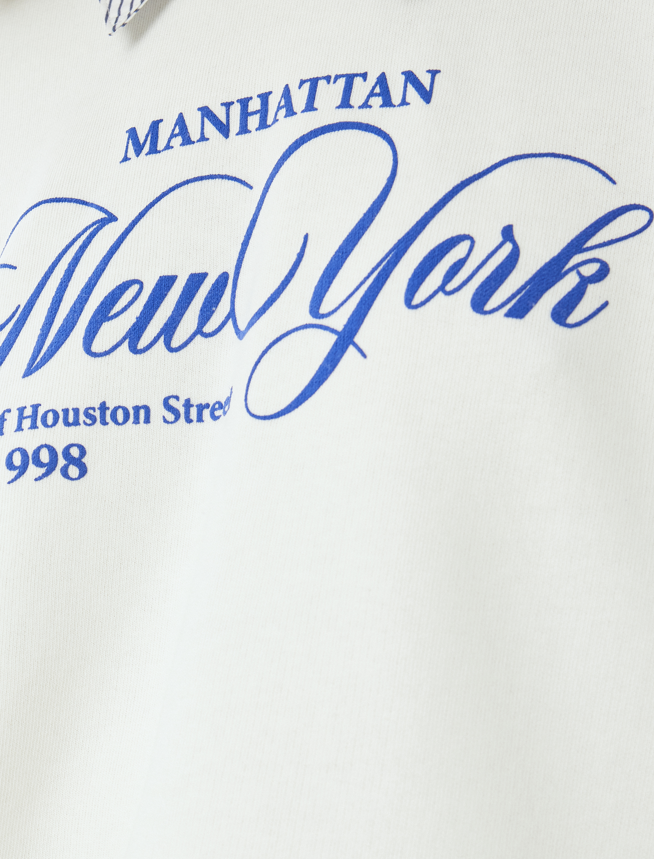   Kolej Baskılı Gömlek Yaka Oversize Sweatshirt