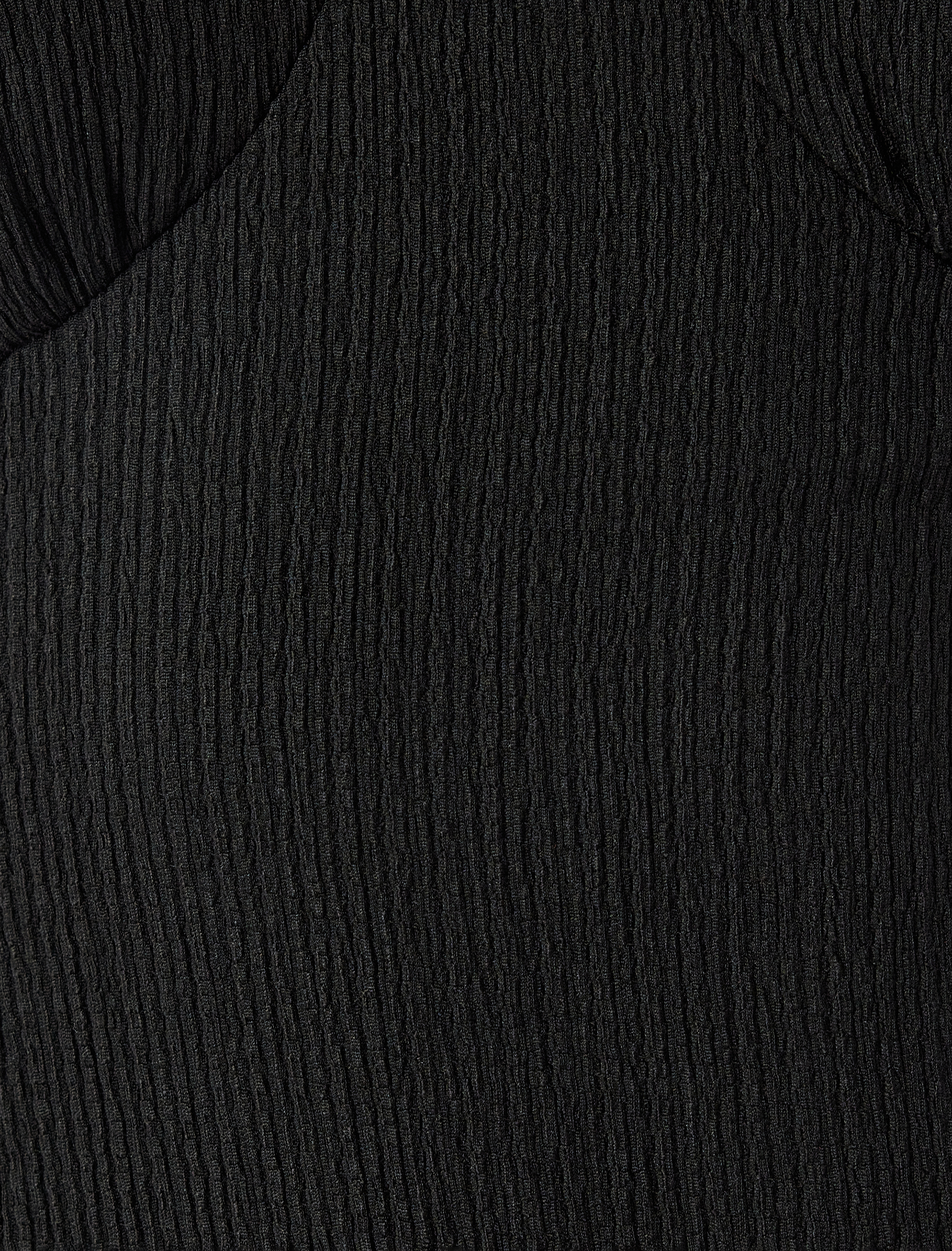   Mini Elbise Kısa Kollu Kare Yaka Sırt Bağcıklı A Kesim Bürümcük