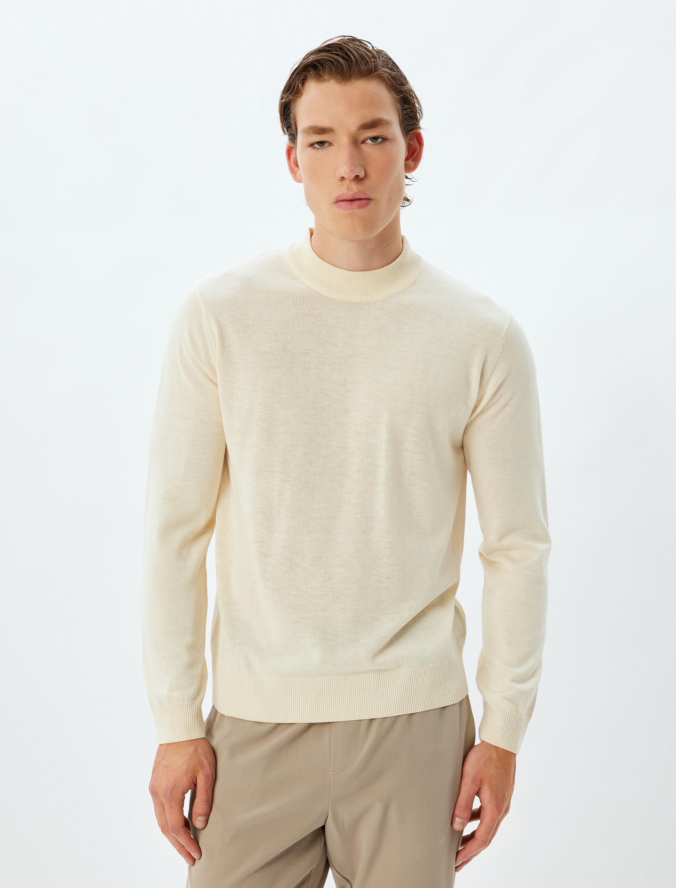   Triko Kazak Yarım Balıkçı Yaka Basic