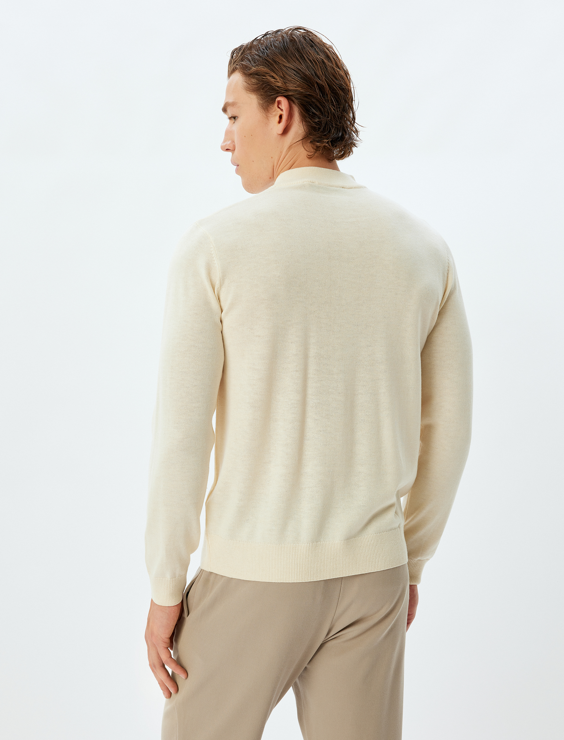   Triko Kazak Yarım Balıkçı Yaka Basic