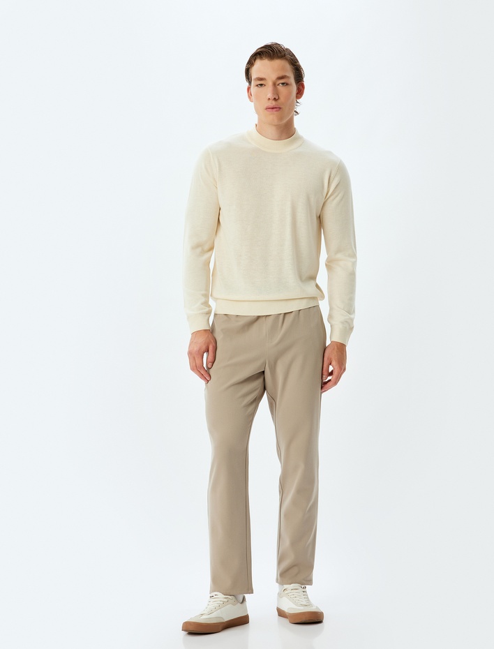  Triko Kazak Yarım Balıkçı Yaka Basic