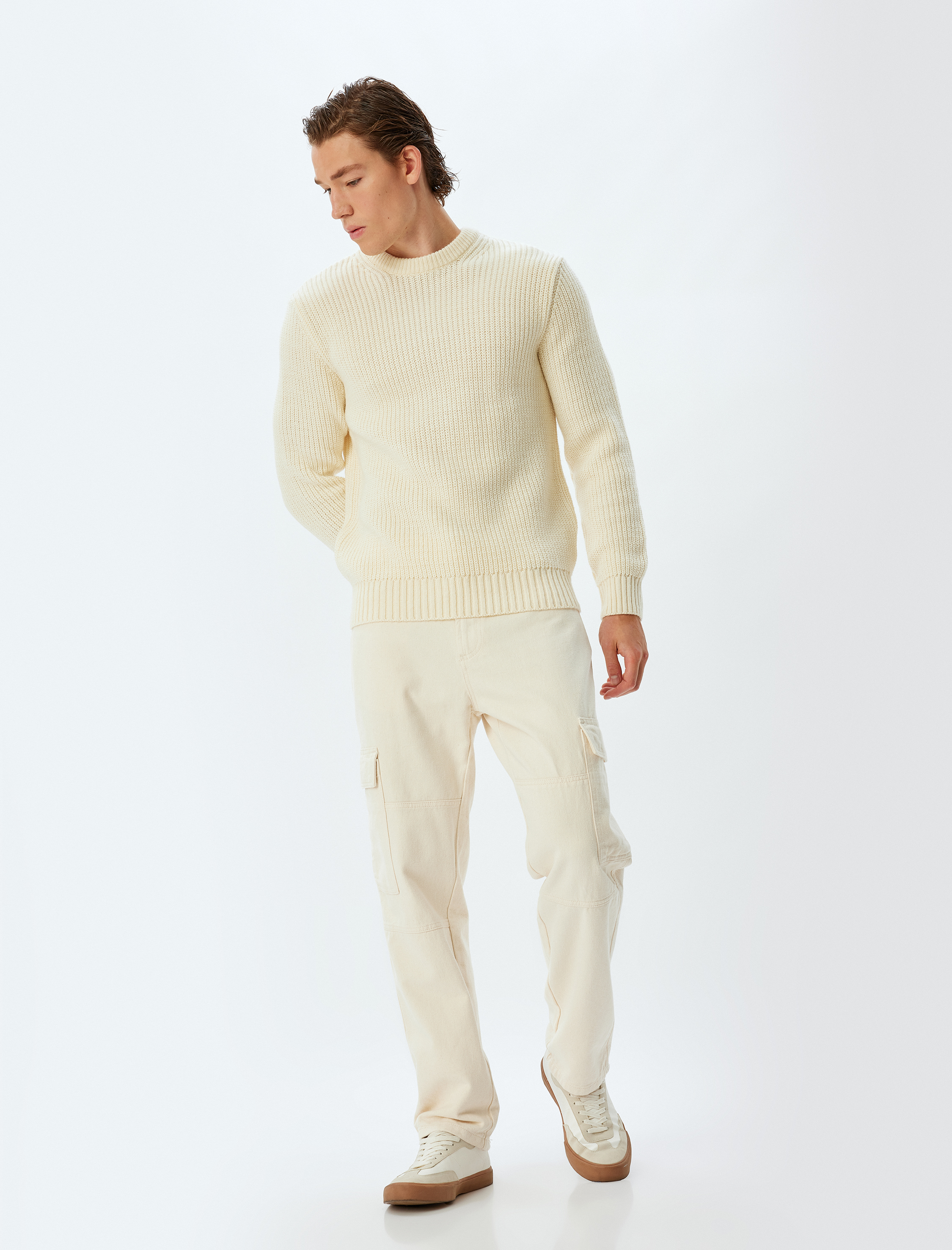 Triko Kazak Basic Bisiklet Yaka