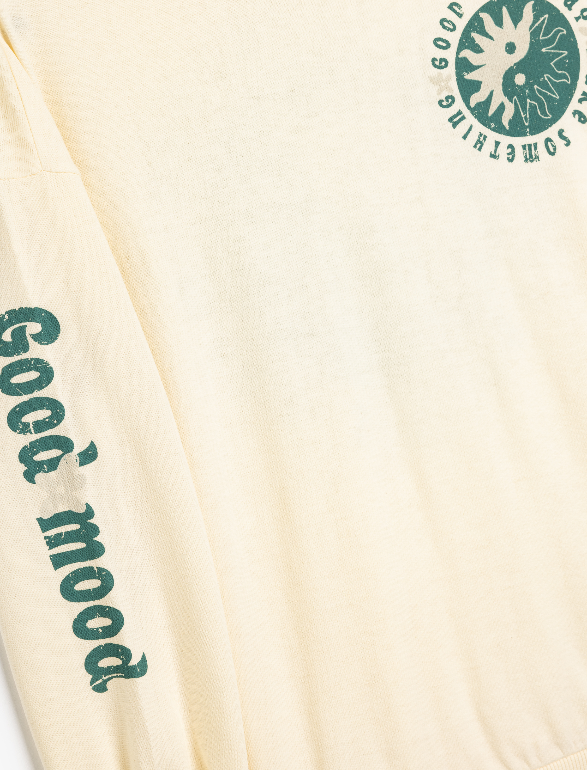  Kız Çocuk Slogan Baskılı Bisiklet Yaka Şardonlu Pamuklu Şardonlu Sweatshirt