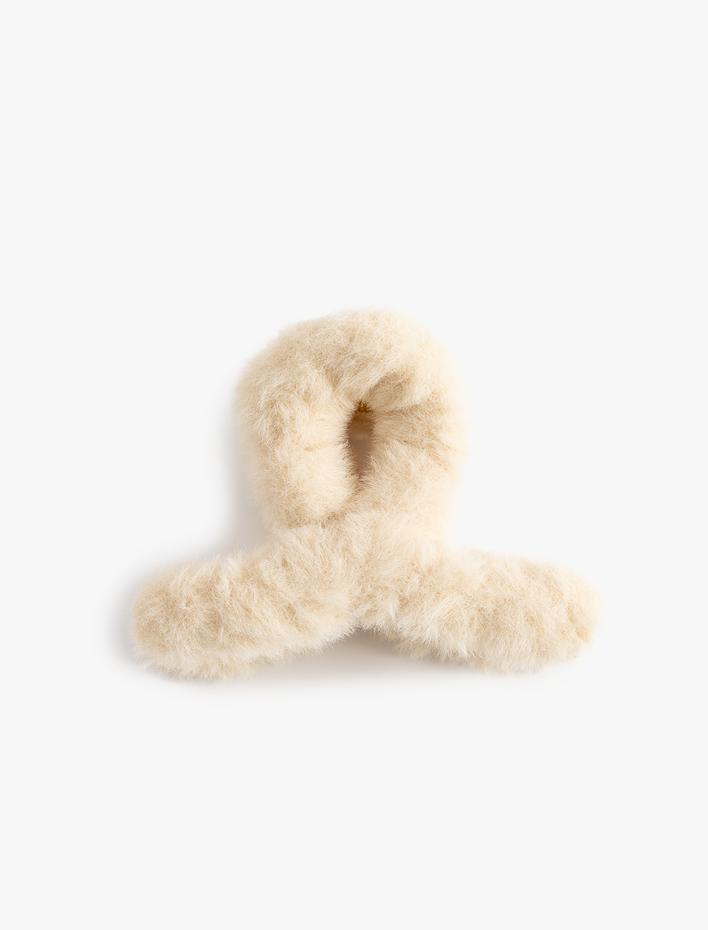 Kadın Kıskaç Toka Peluş Detaylı