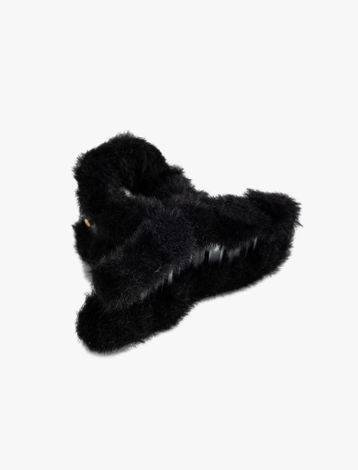 Kadın Kıskaç Toka Peluş Detaylı