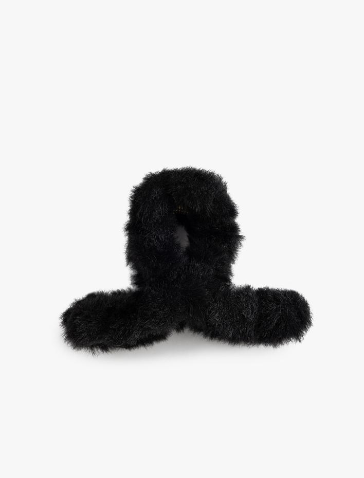 Kadın Kıskaç Toka Peluş Detaylı