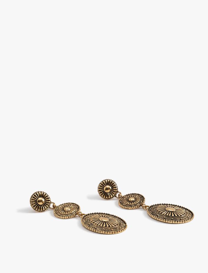 Kadın Vintage Küpe Sallantılı Geometrik