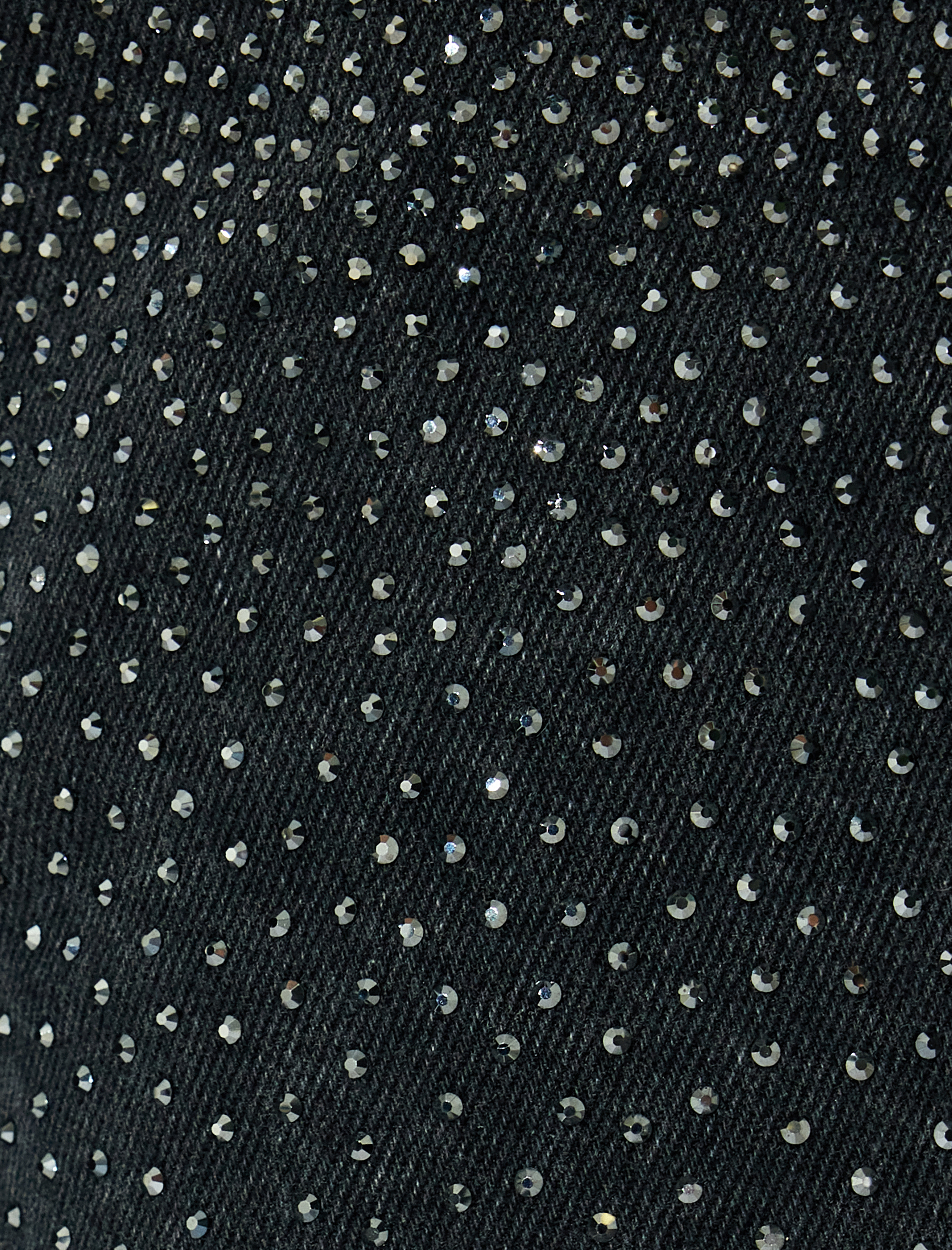 Koton X Zeynep Bastık - Standart Bel Taşlı Kot Pantolon Düğme Detaylı