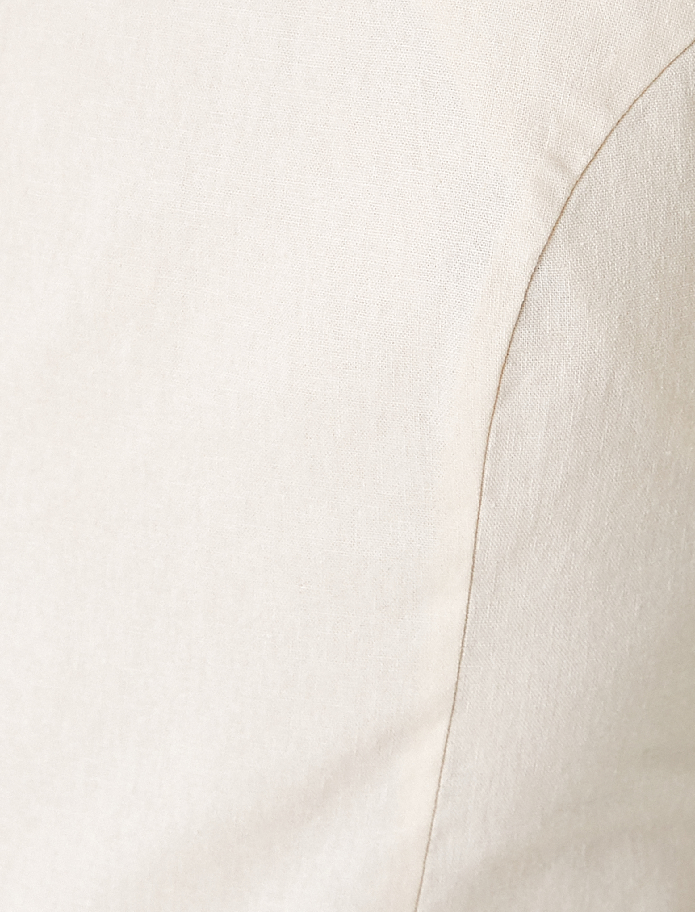   Mini Elbise Halter Yaka Keten Karışımlı