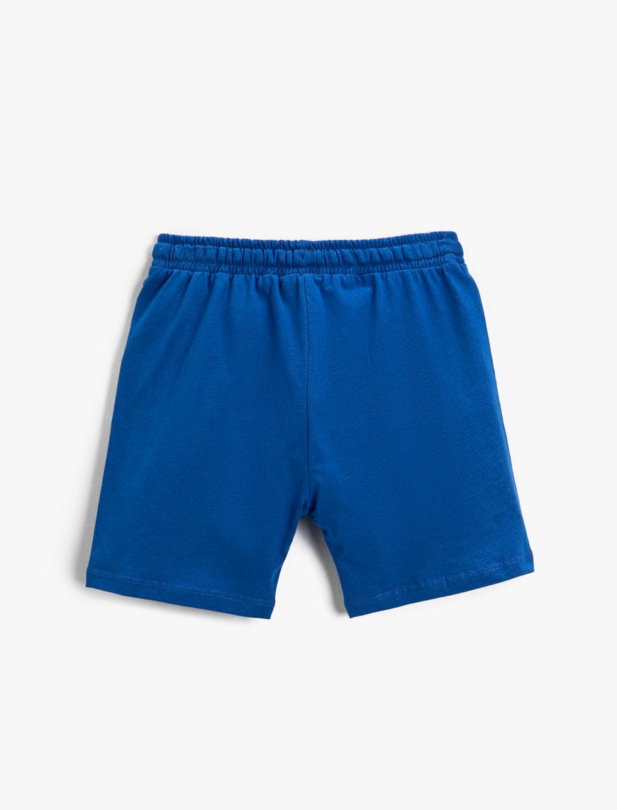  Erkek Çocuk Basic Şort Beli Bağcıklı