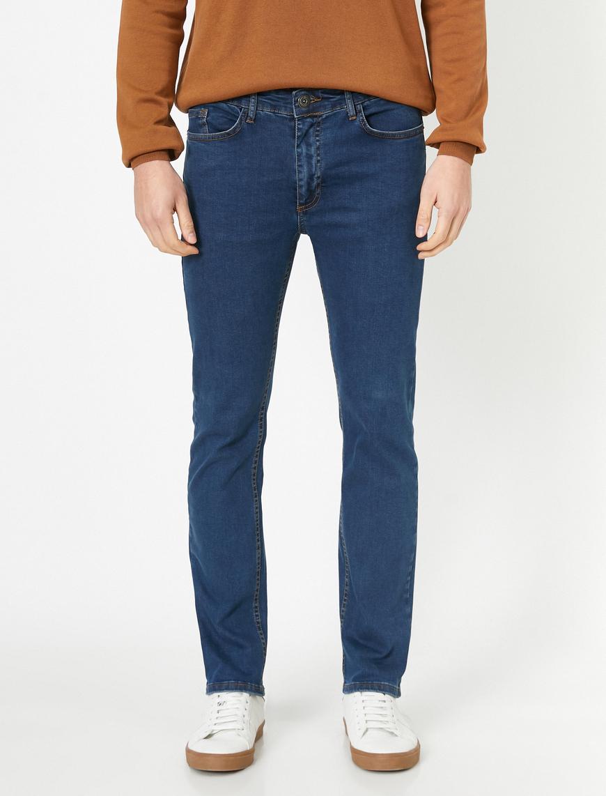   Straight Fit Boru Paça Kot Pantolon - Mark Jean