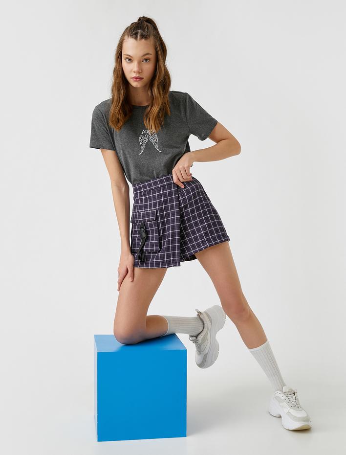  Baskılı Kısa Kollu Tişört