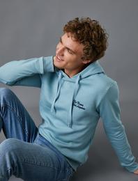 Yazılı Nakışlı Sweatshirt Pamuklu