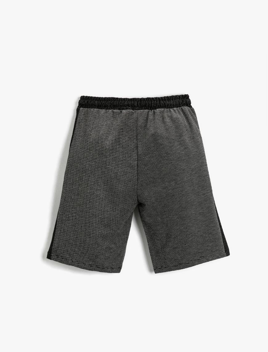  Erkek Çocuk Basic Şort Beli Bağcıklı