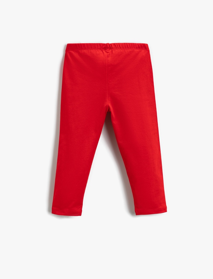 Kız Çocuk Basic Kapri Tayt Pamuklu