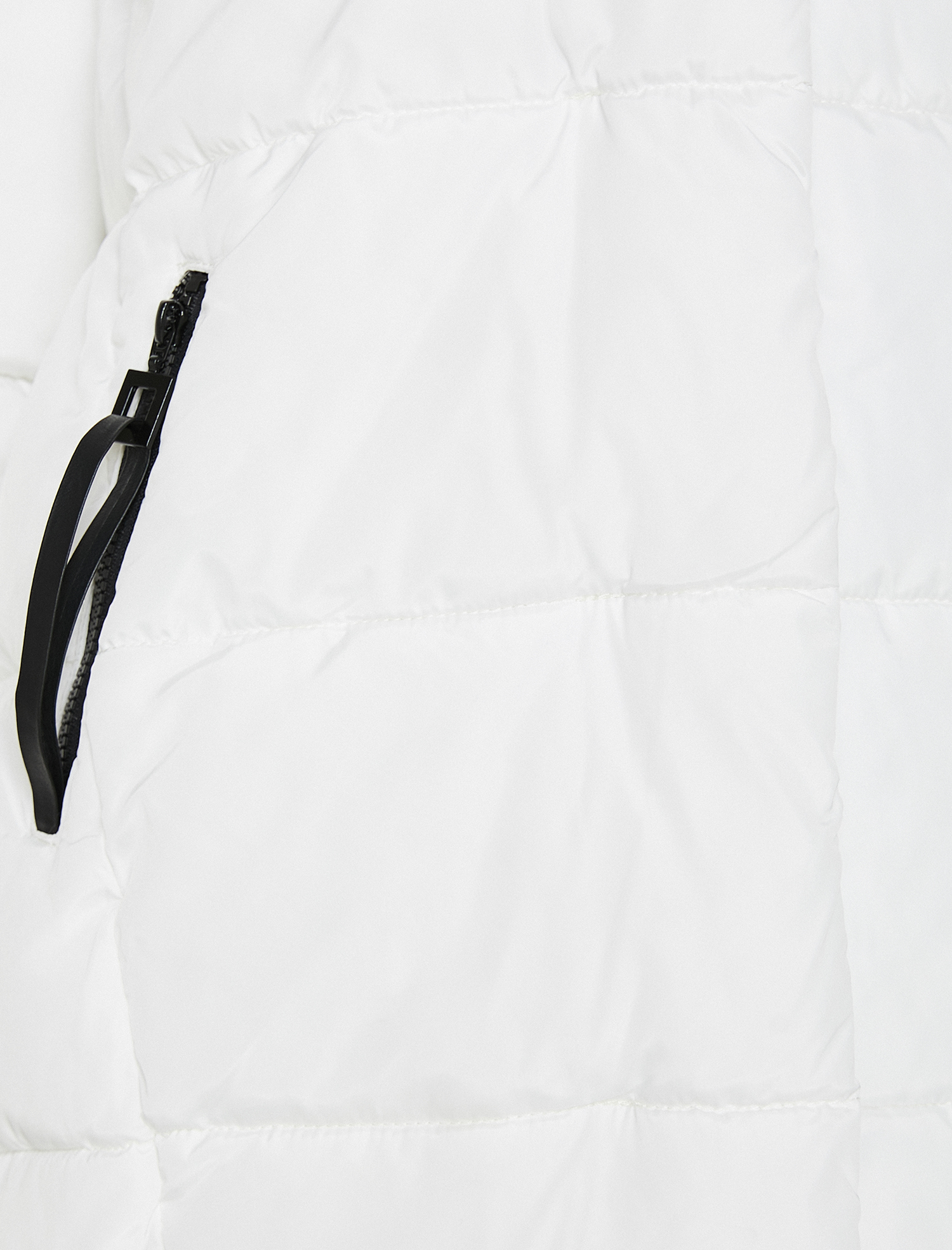   Suni Kürk Kapüşonlu Uzun Şişme Mont