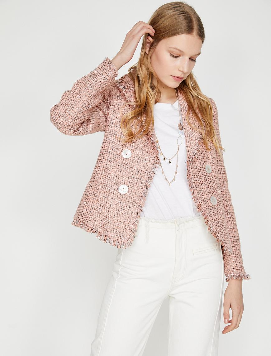   Düğmeli Blazer Ceket