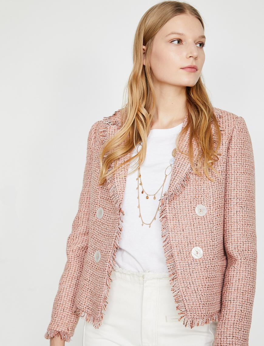   Düğmeli Blazer Ceket
