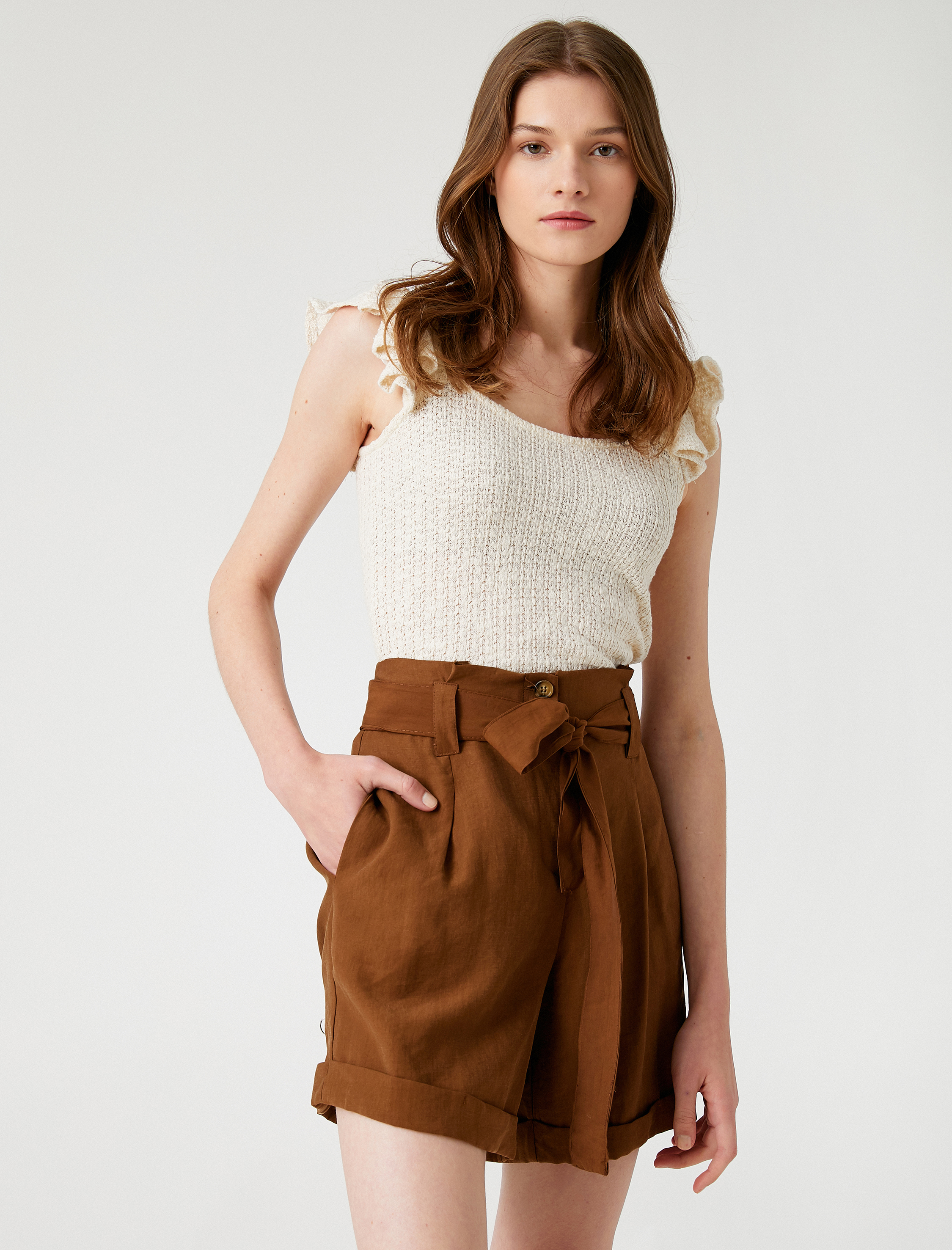   Fırfırlı Atlet Pamuklu