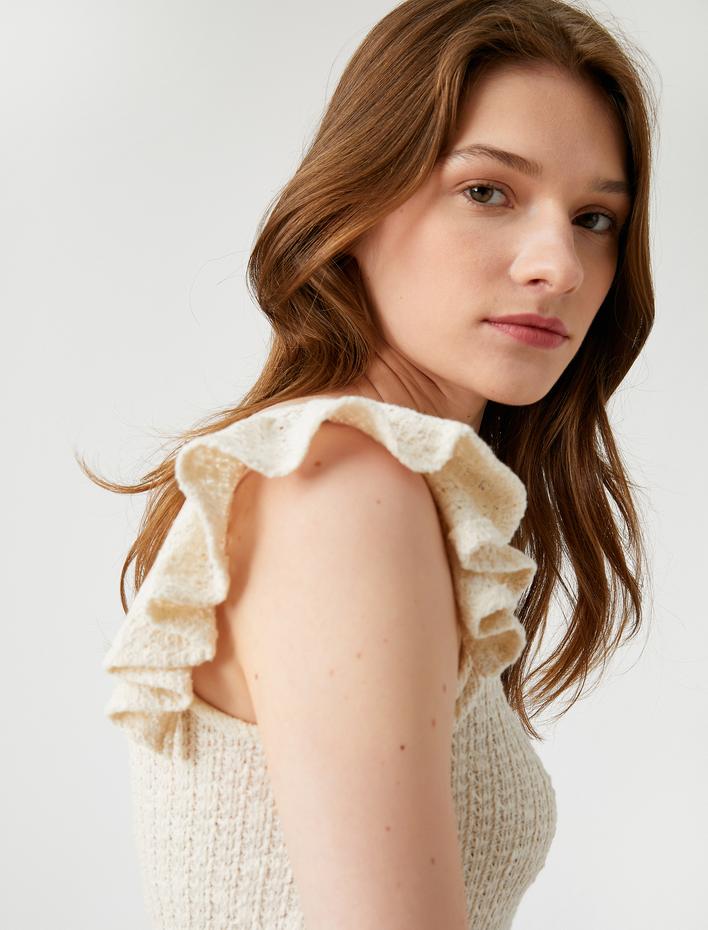  Fırfırlı Atlet Pamuklu