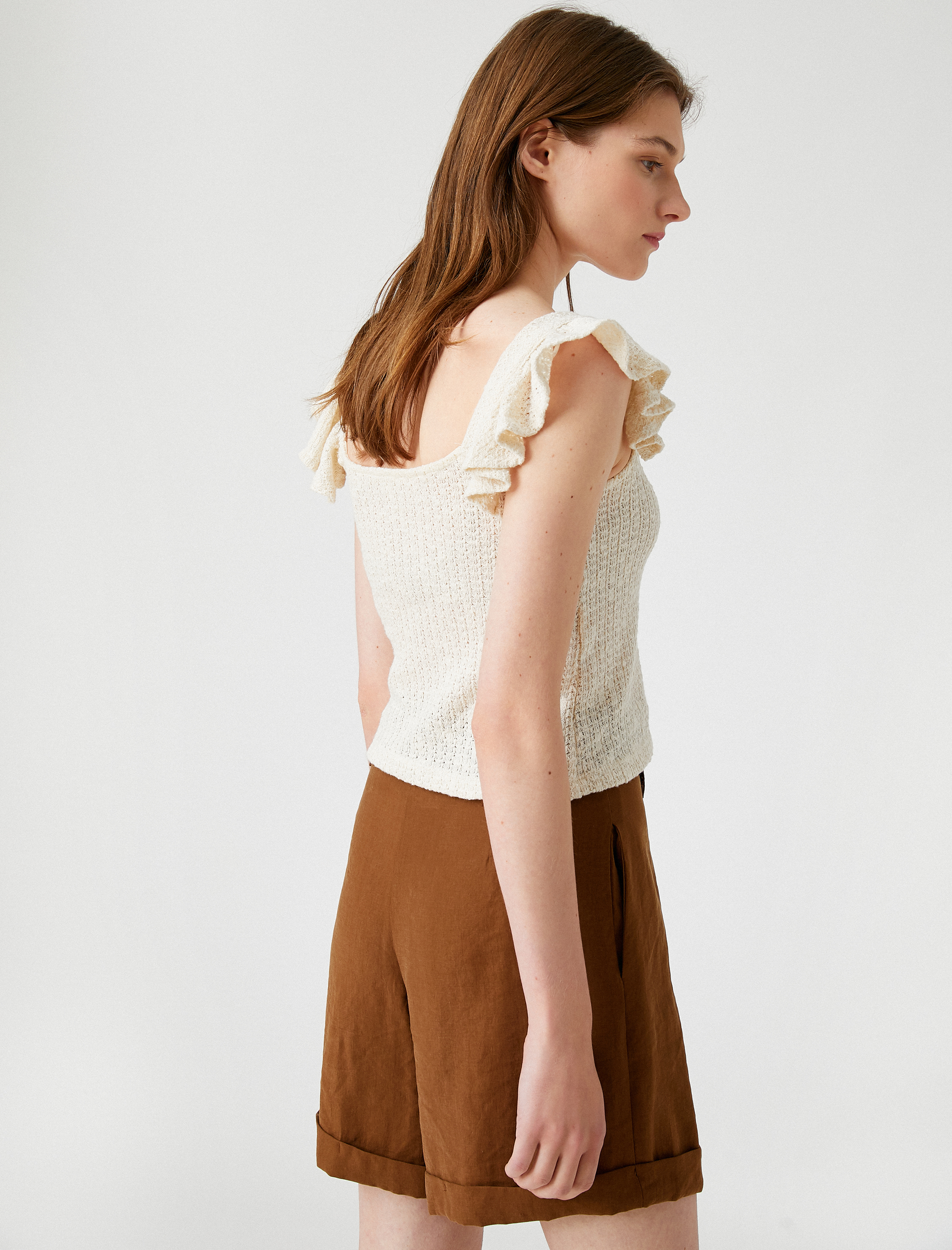   Fırfırlı Atlet Pamuklu