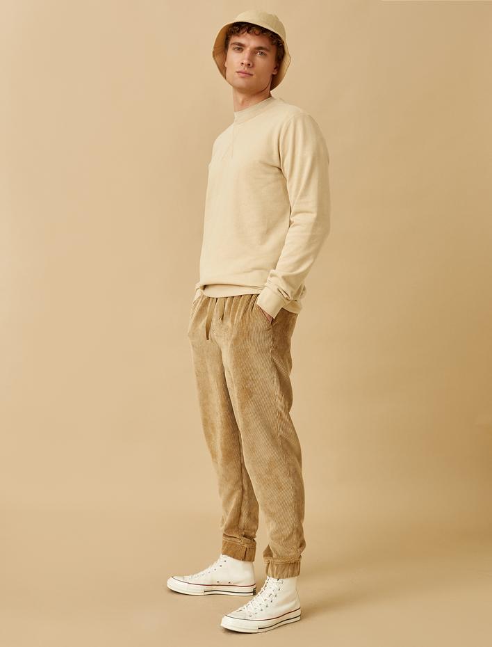  Jogger Fit Kadife Pantolon