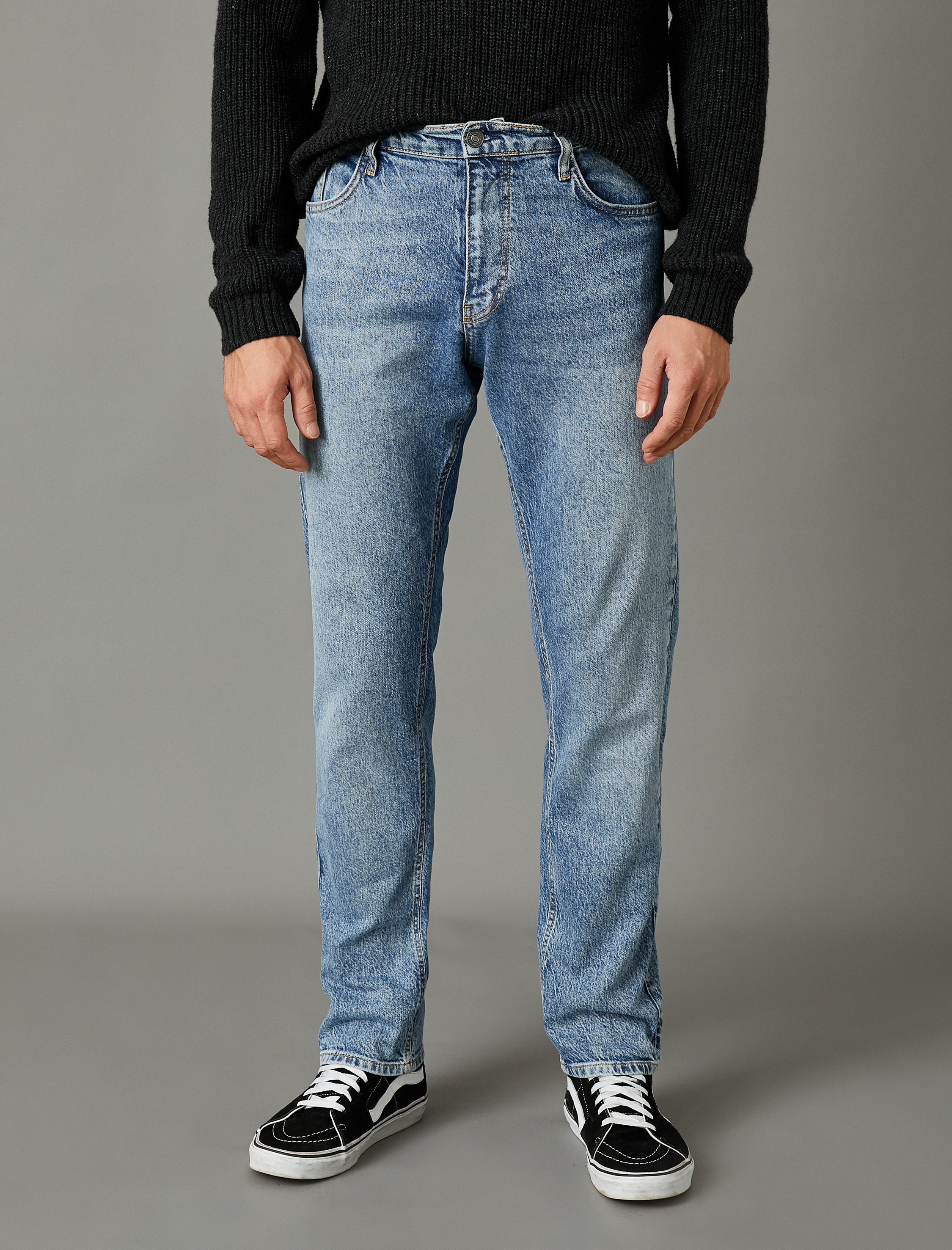   Tapered Fit Taşlamalı Kot Pantolon - Joe Jean