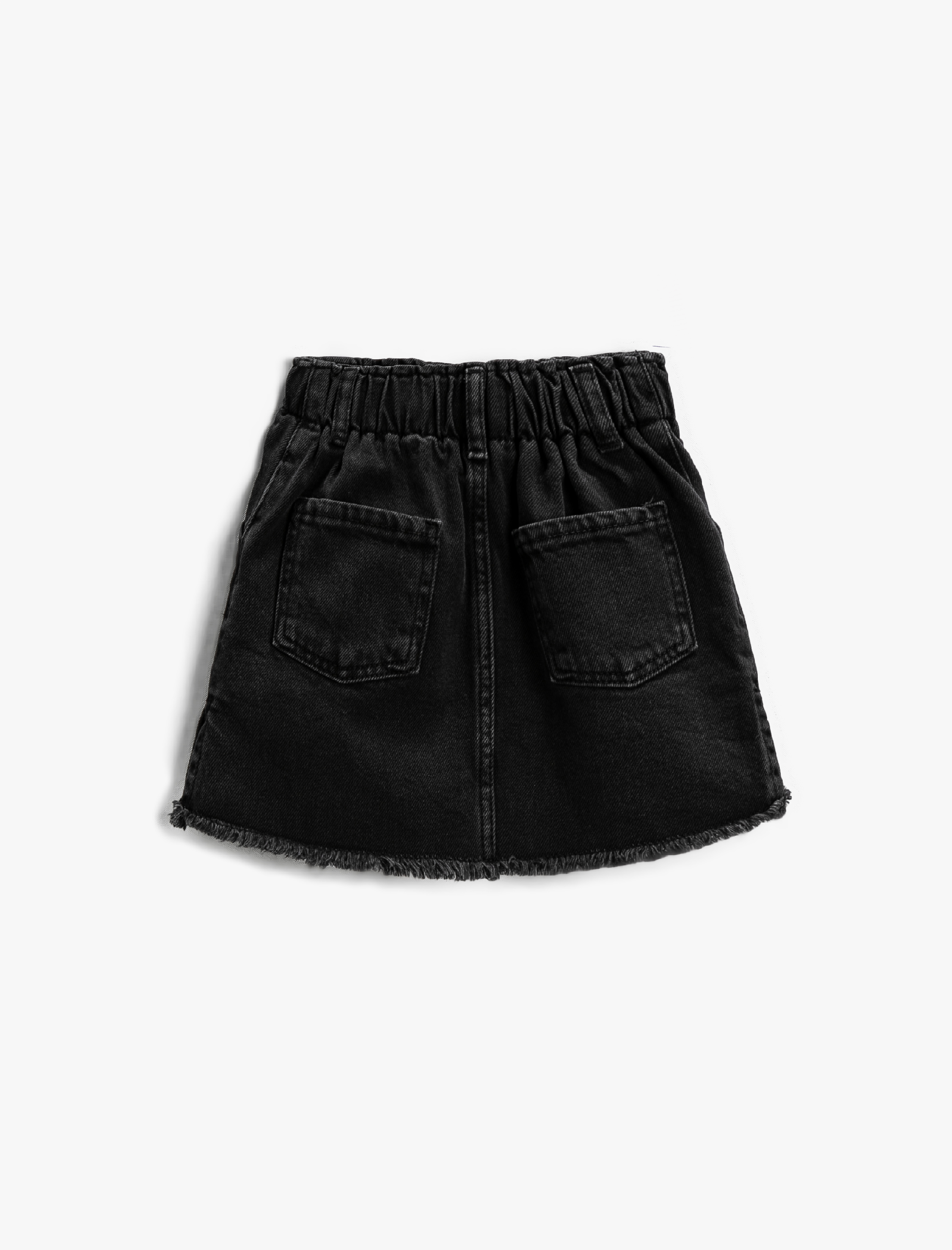  Kız Çocuk Pamuklu Kot Etek Beli Lastikli