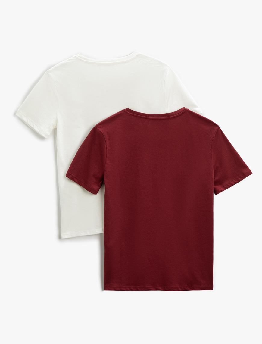   Basic Tişört Bisiklet Yaka 2'li