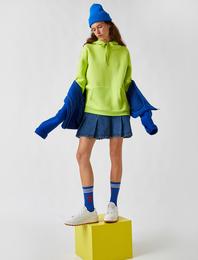 Kapüşonlu Kanguru Cepli Sweatshirt