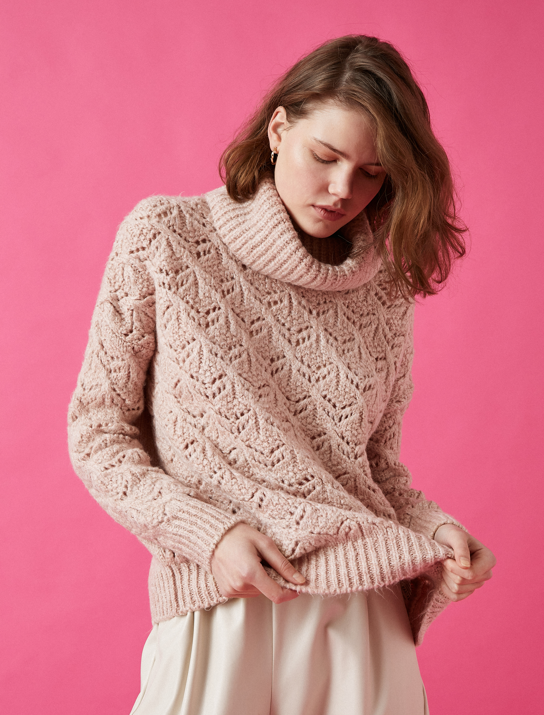   Balıkçı Yaka Uzun Kollu Triko Kazak