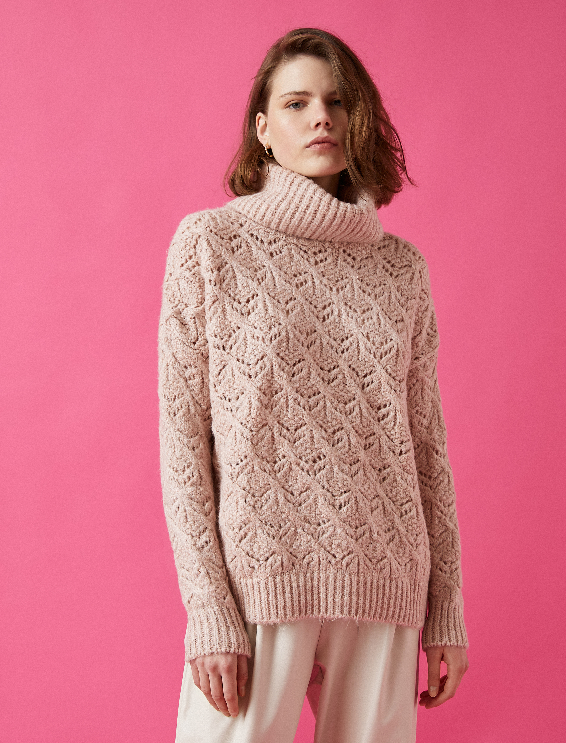   Balıkçı Yaka Uzun Kollu Triko Kazak