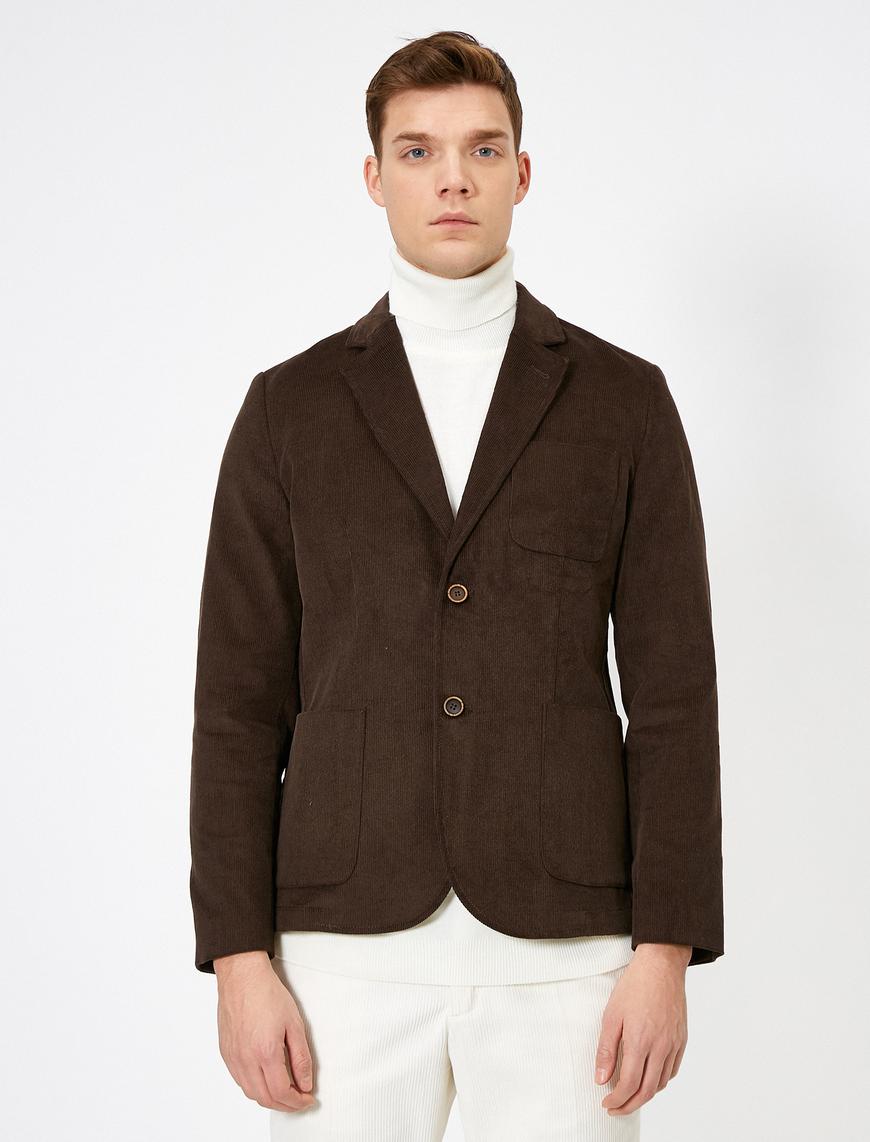   Düğme Detaylı Blazer Ceket