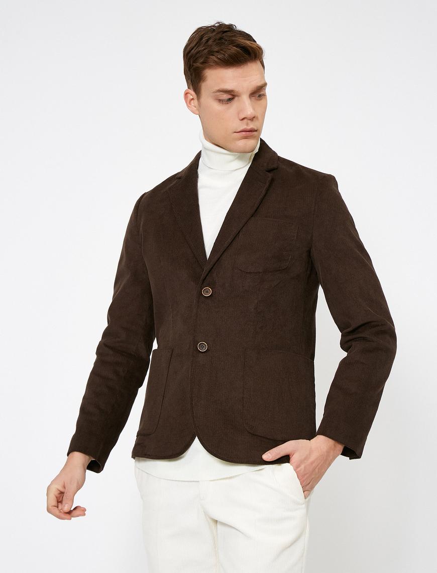   Düğme Detaylı Blazer Ceket