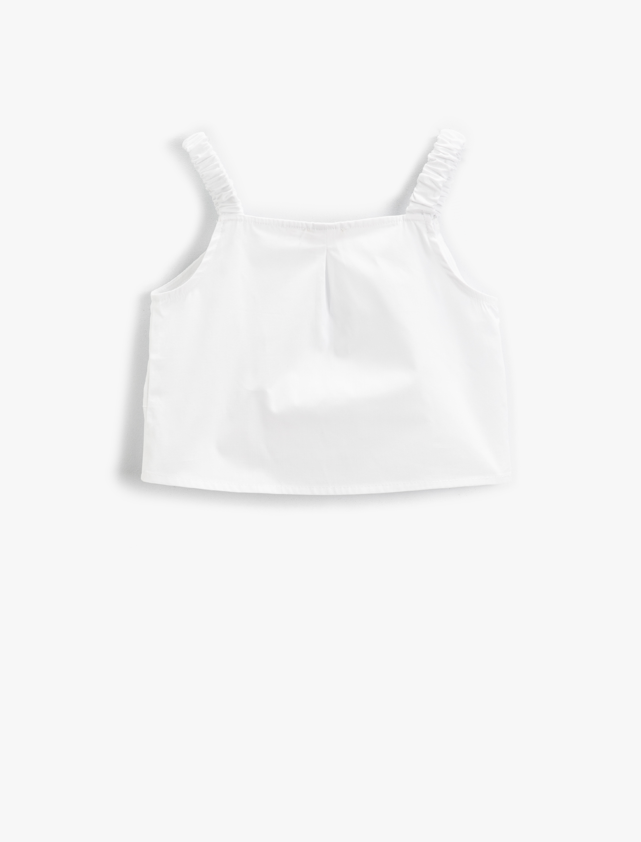  Kız Çocuk Askılı Poplin Bluz Pamuklu