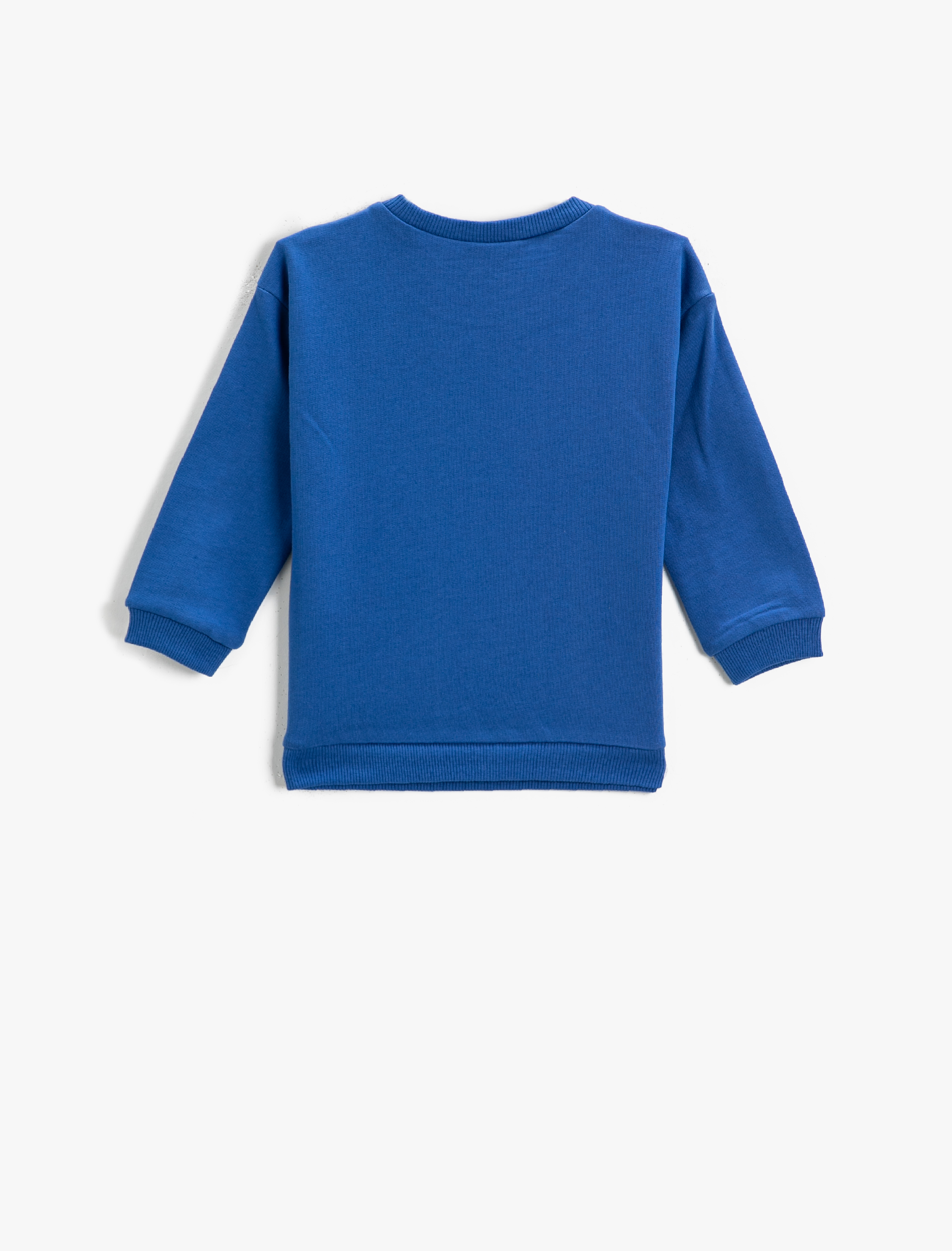  Erkek Bebek Baskılı Sweatshirt Bisiklet Yaka Pamuklu